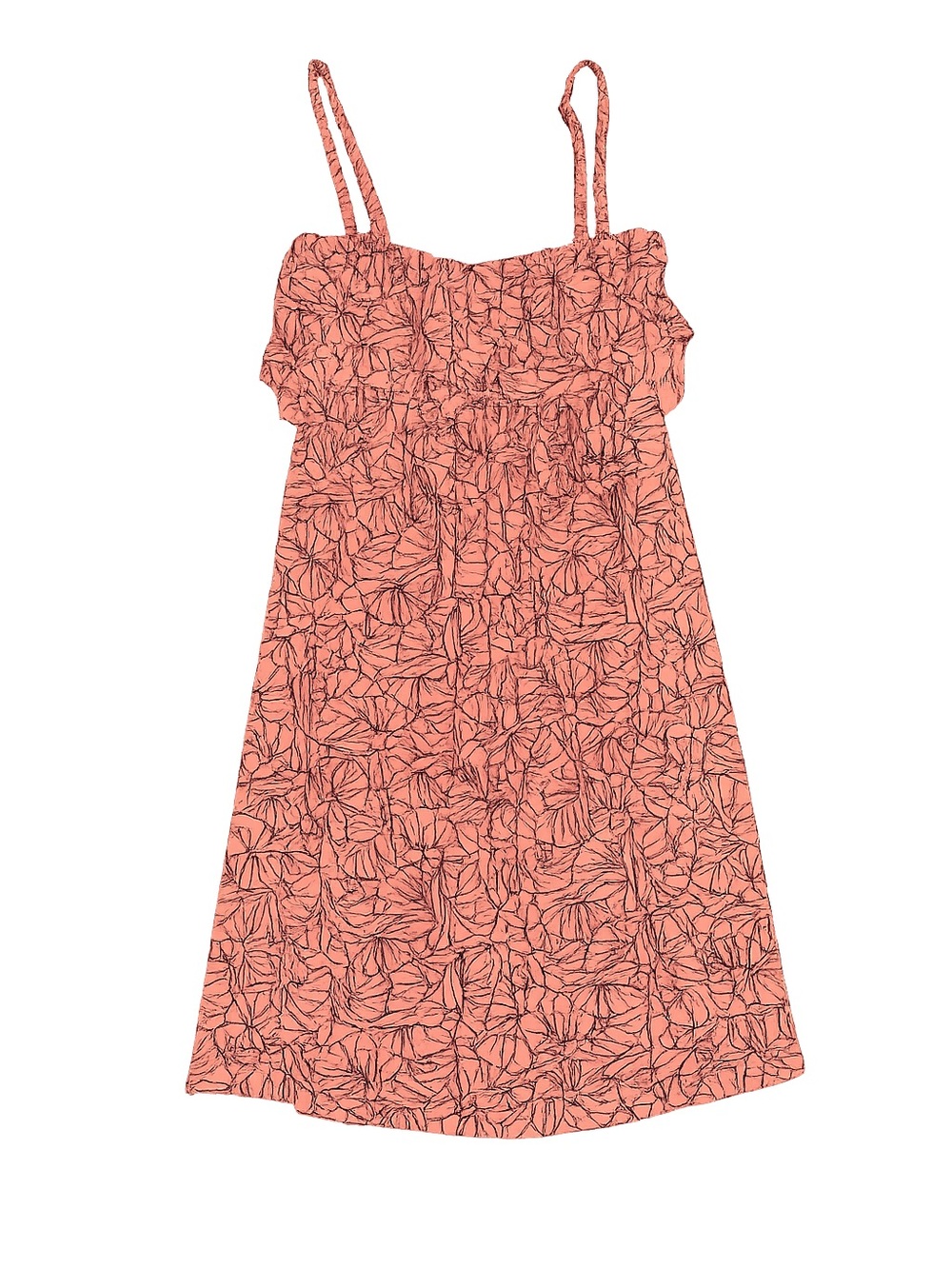 Soma Coral Pink Floral Strapless Sundress Size Small - Picture 2 of 5